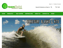 Tablet Screenshot of greenlightsurfsupply.com